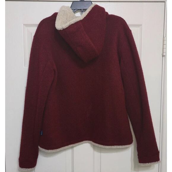 Kuhl Alfpaca Fleece Jacket Womens Large Red Full Zip Hooded - Picture 3 of 6